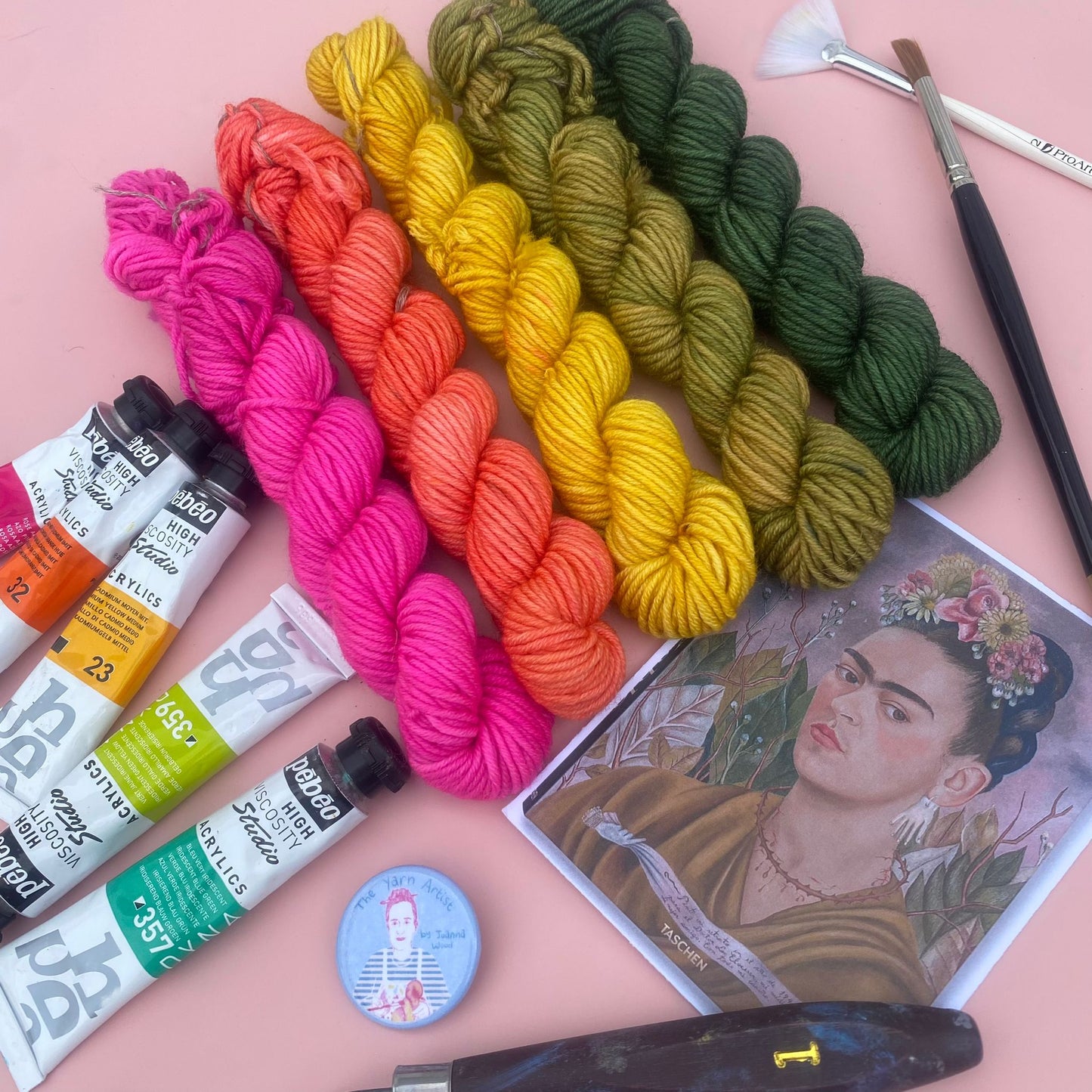 Frida Kahlo Self Portrait Minis - 5 x 20g Mini Skein Set - Merino DK