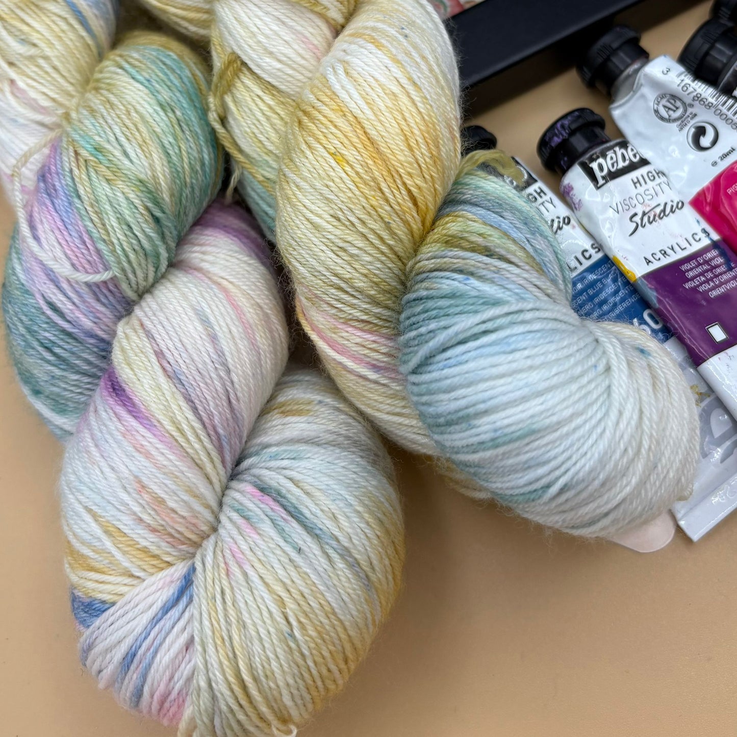 Kandinsky's Composition VII 1913 - Superwash Merino Sock 4 Ply