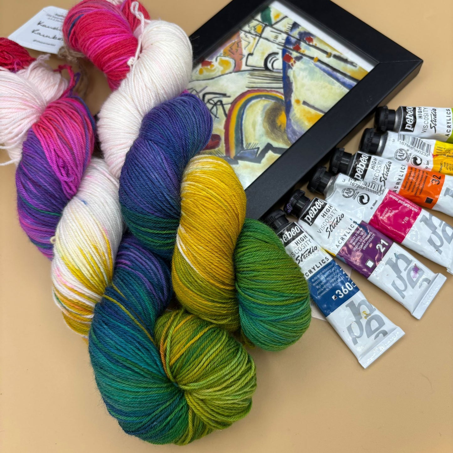 Kandinsky's Rainbow - Superwash Merino Sock 4 Ply