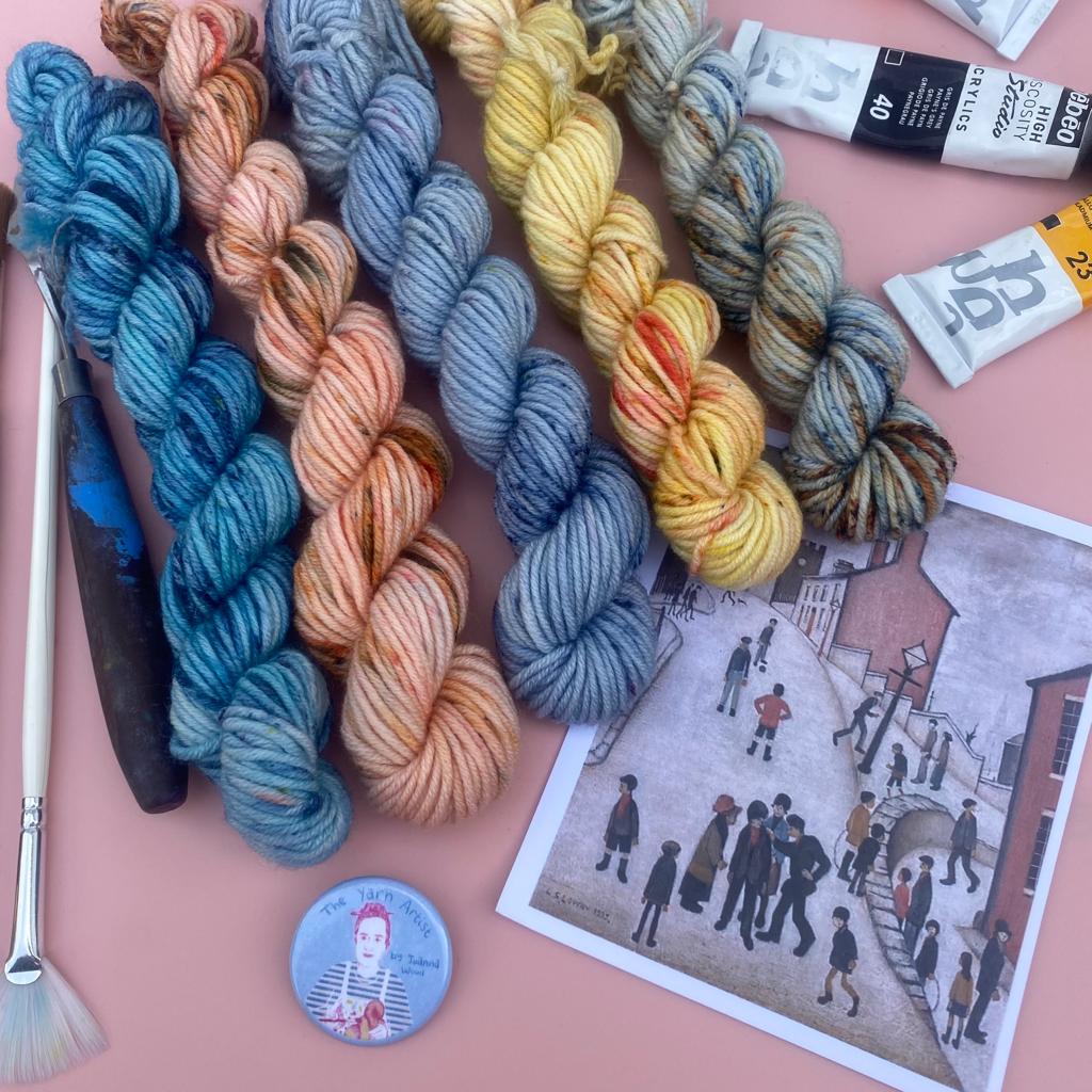 LS Lowry Minis - 5 x 20g Mini Skein Set - Superwash Merino 4 Ply or Merino DK