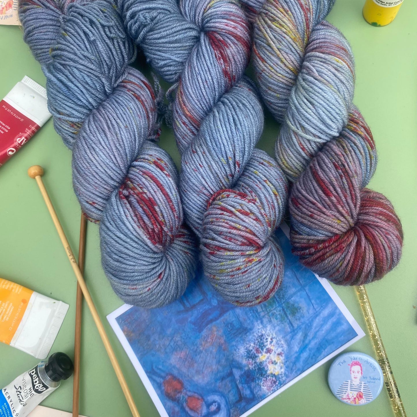 Marc Chagall's Artist and His Model - Superwash Merino DK