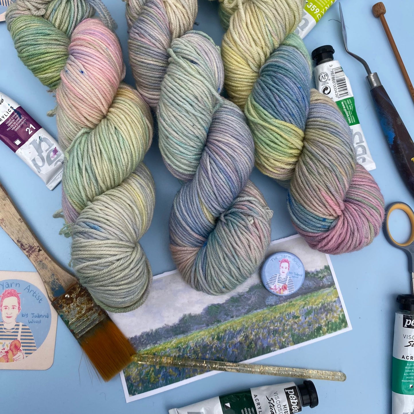 Monet's Irises at Giverny - Superwash Sock 4 Ply or Superwash Merino DK