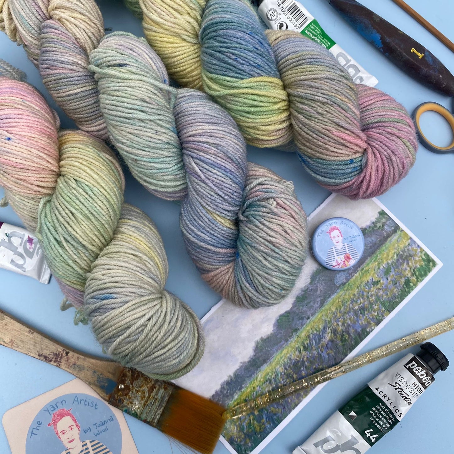 Monet's Irises at Giverny - Superwash Sock 4 Ply or Superwash Merino DK