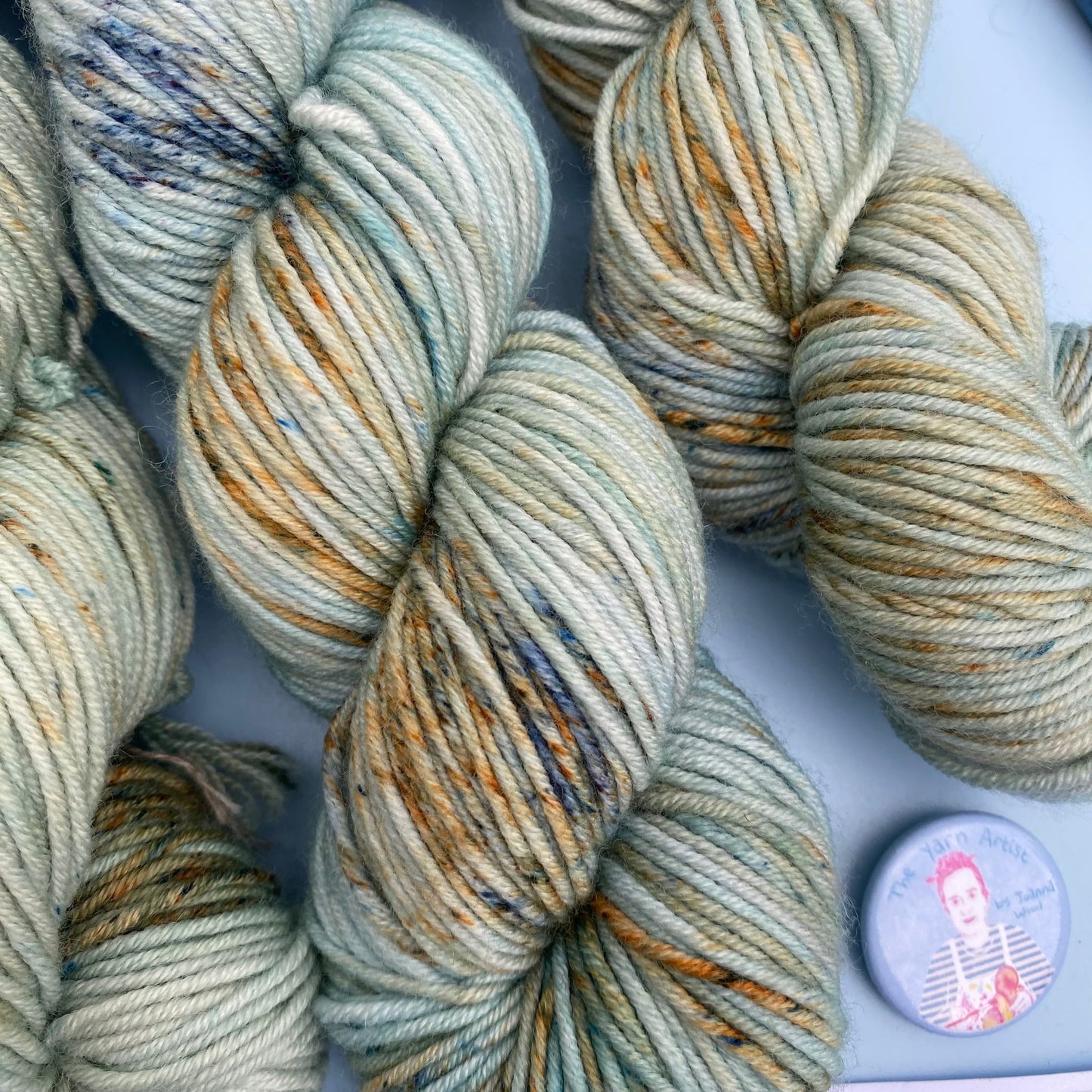 Van Gogh Almond Blossom - Superwash Sock 4 Ply or Superwash Merino DK