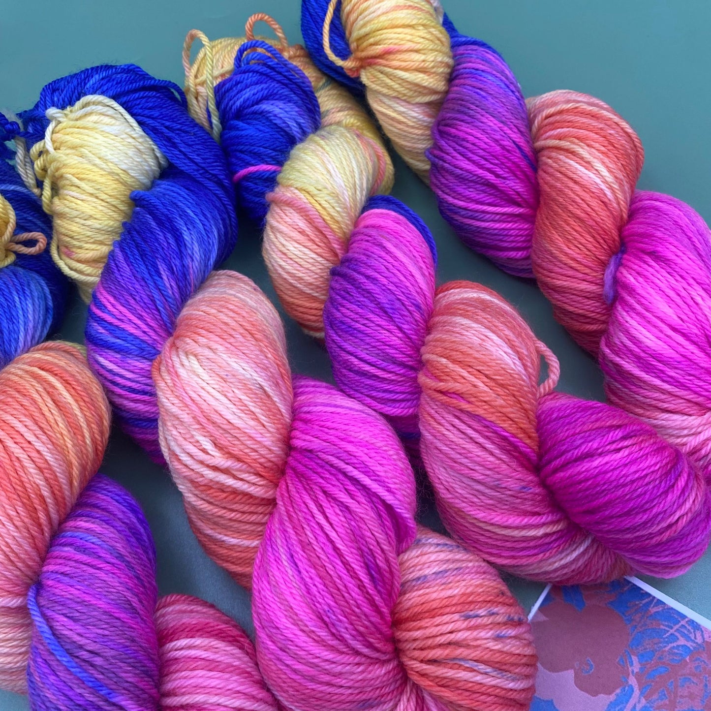 Andy Warhol Flowers - Merino Silk 4 Ply or Superwash Sock DK