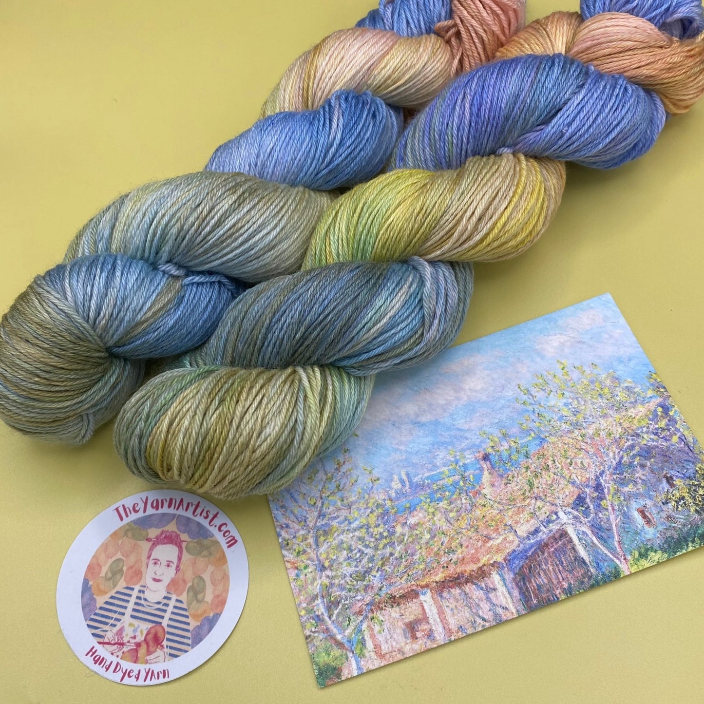Monet's Gardeners House in Antibes - Merino Silk 4 Ply