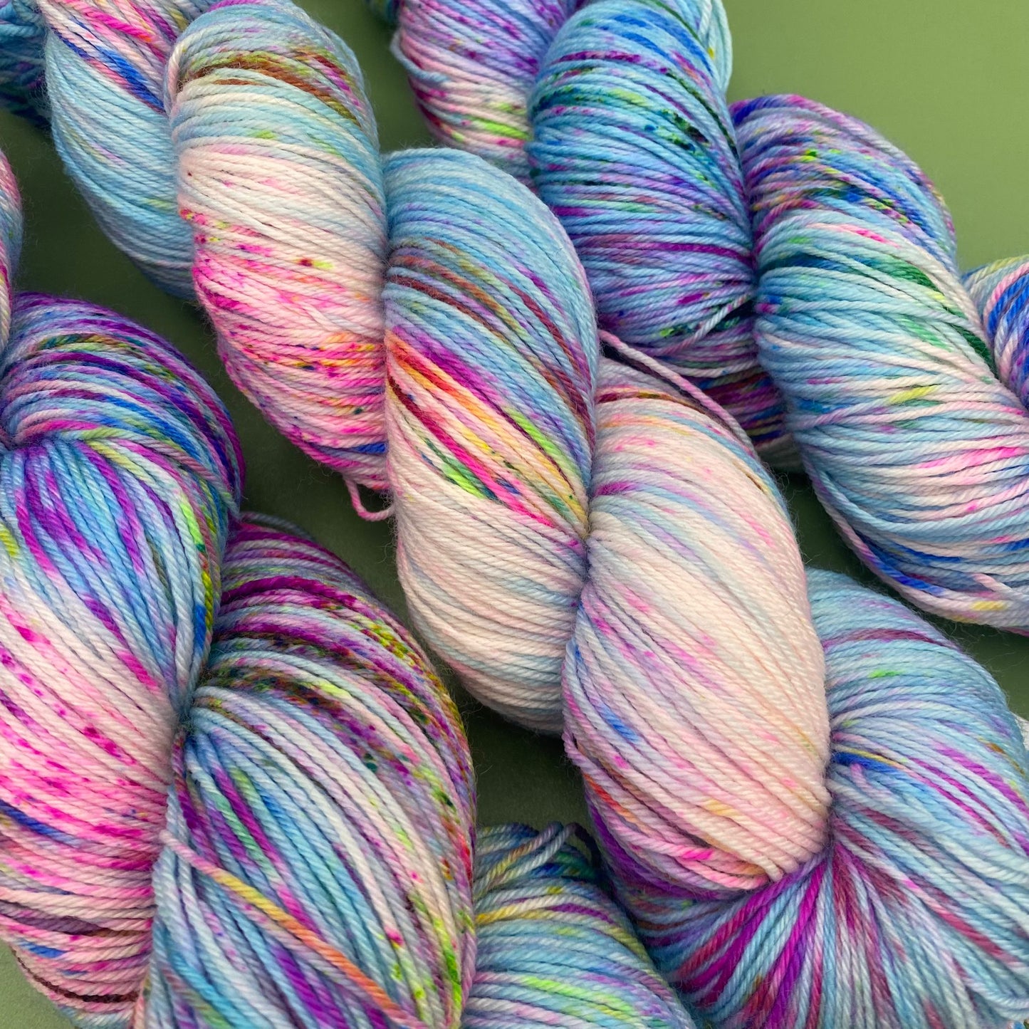 Damien Hirst A Riot of Cherry Blossom - Merino Silk 4 Ply, Superwash Sock DK or Superwash Merino Sock 4 Ply