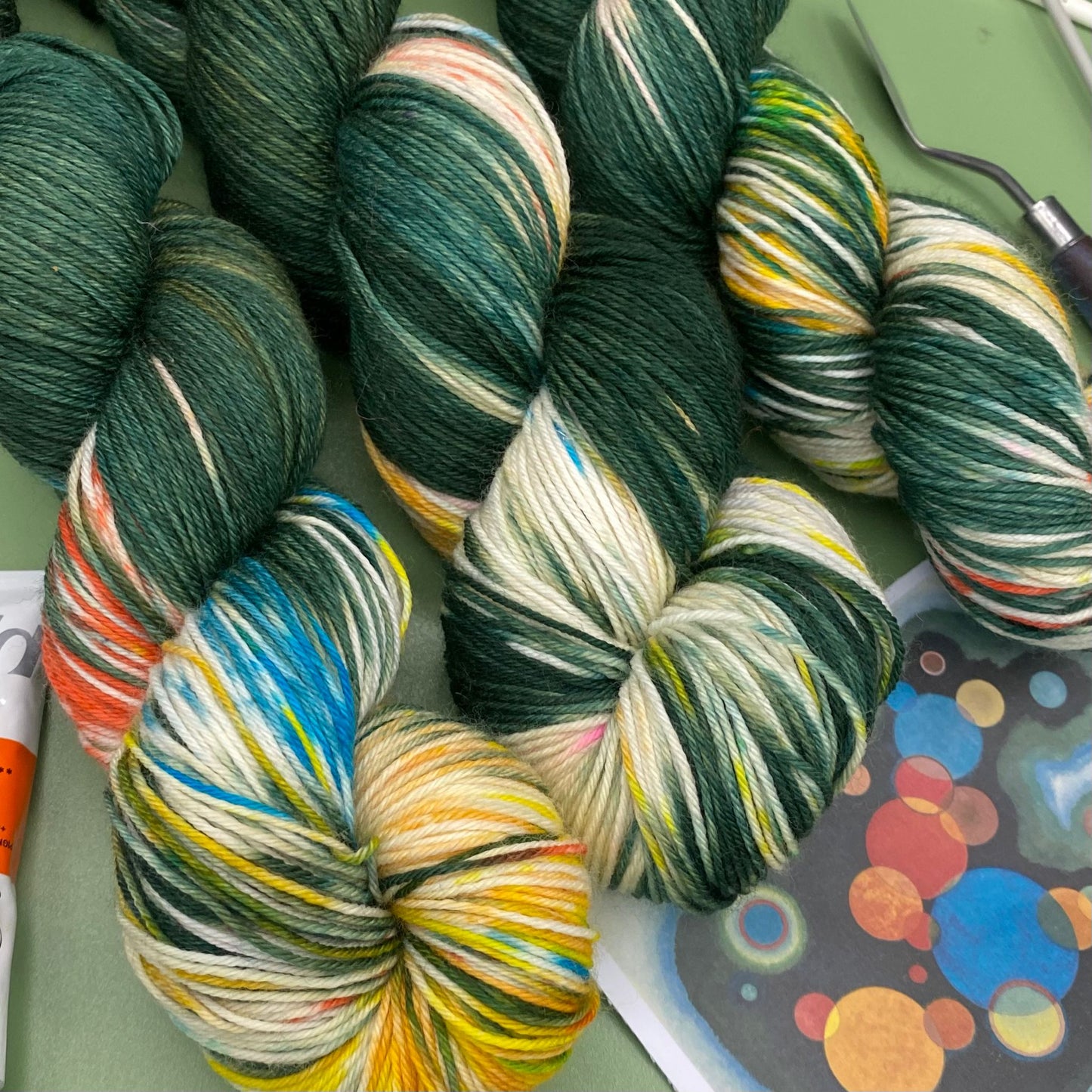 Kandinsky's Deepend Impulse - Superwash Sock 4 Ply