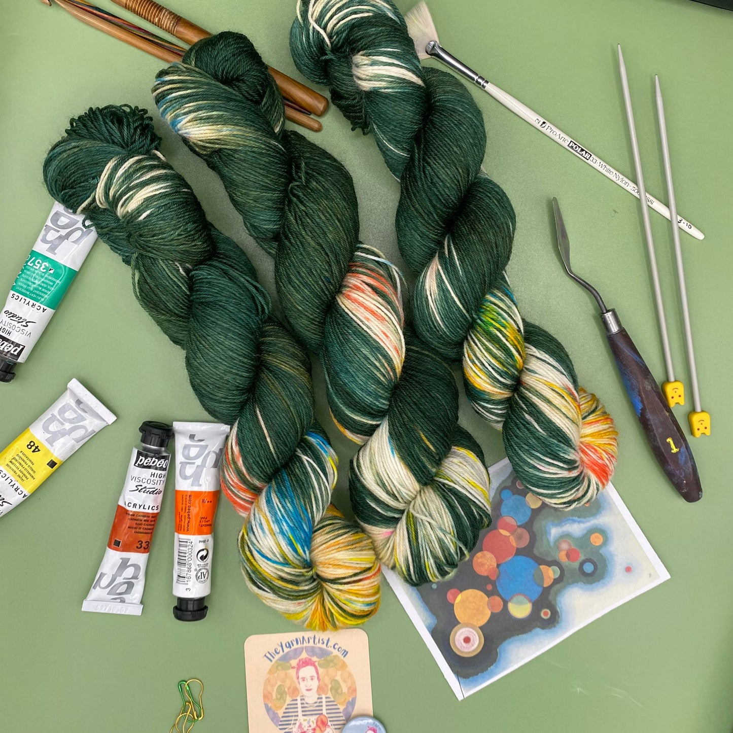 Kandinsky's Deepend Impulse - Superwash Sock 4 Ply