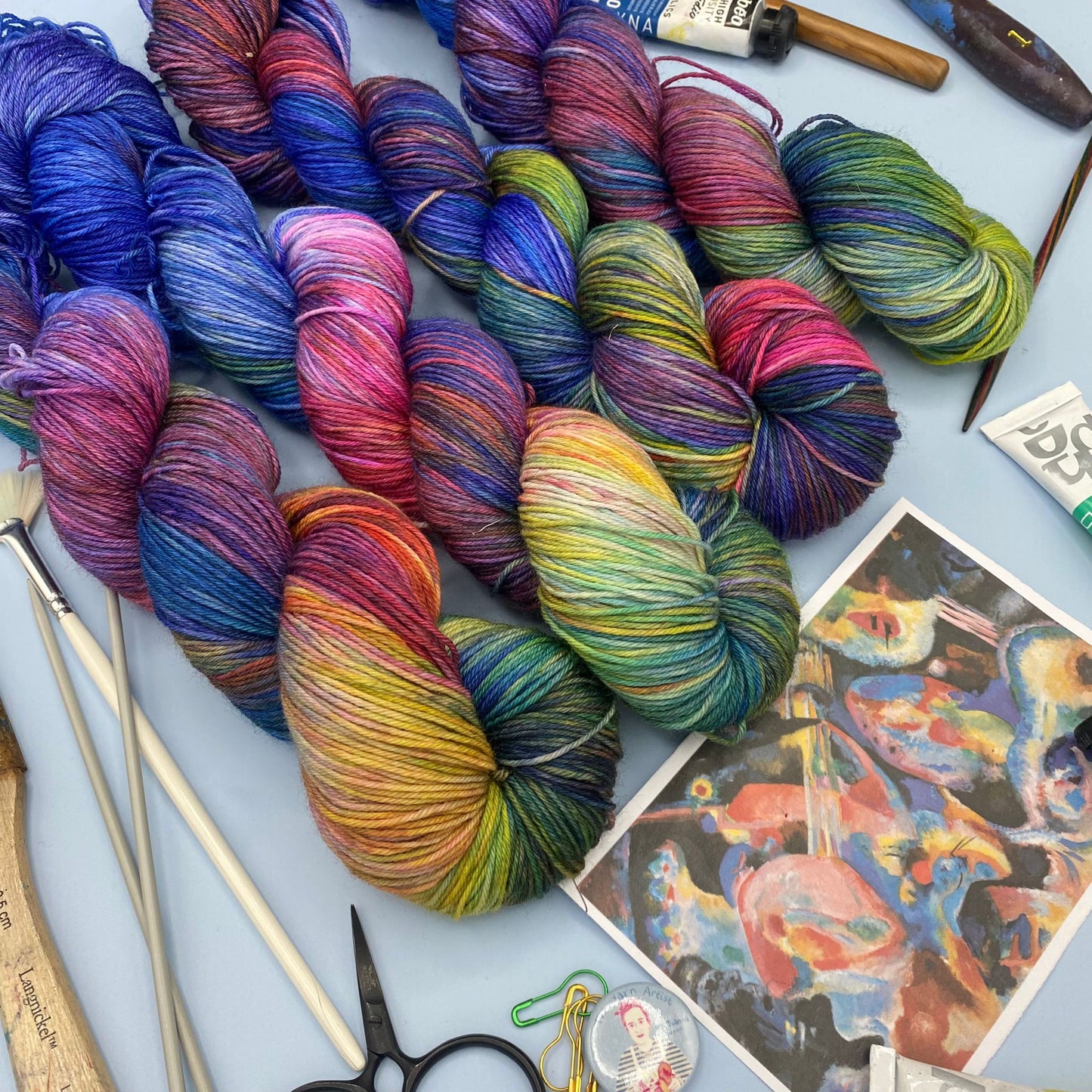 Kandinsky's Improvisation Deluge - Superwash Sock 4 Ply
