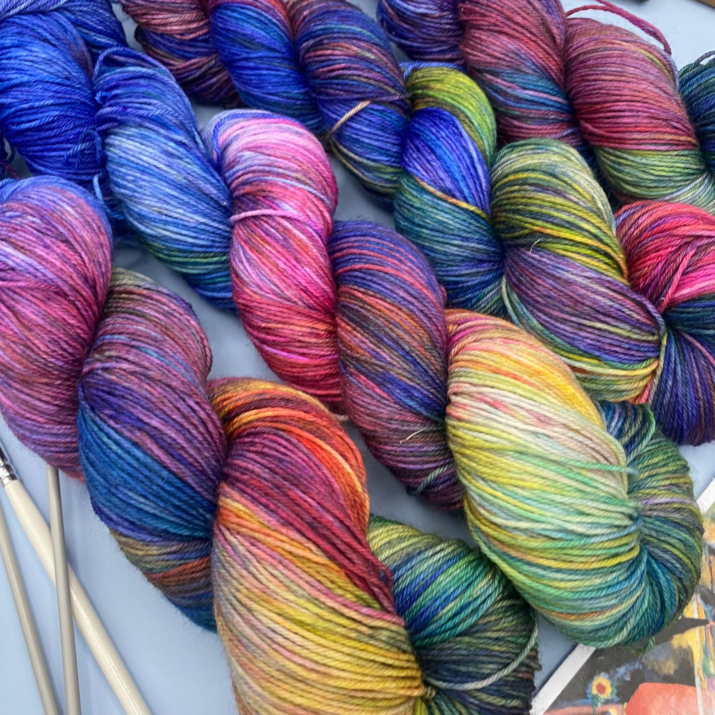Kandinsky's Improvisation Deluge - Superwash Sock 4 Ply
