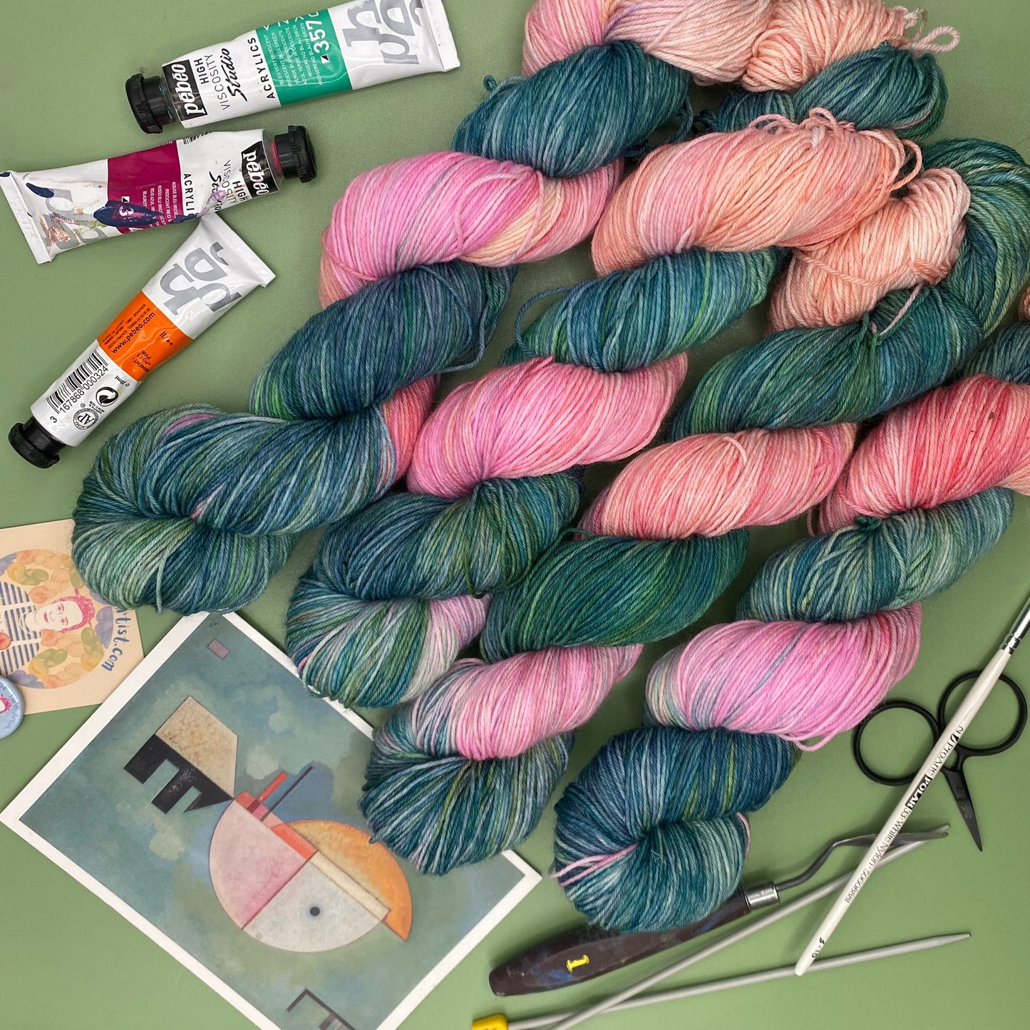 Kandinsky's Upwards - Superwash Sock 4 Ply