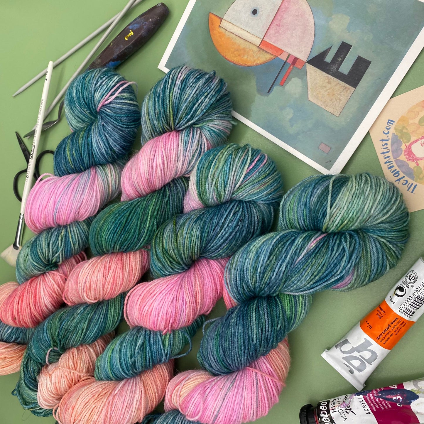Kandinsky's Upwards - Superwash Sock 4 Ply