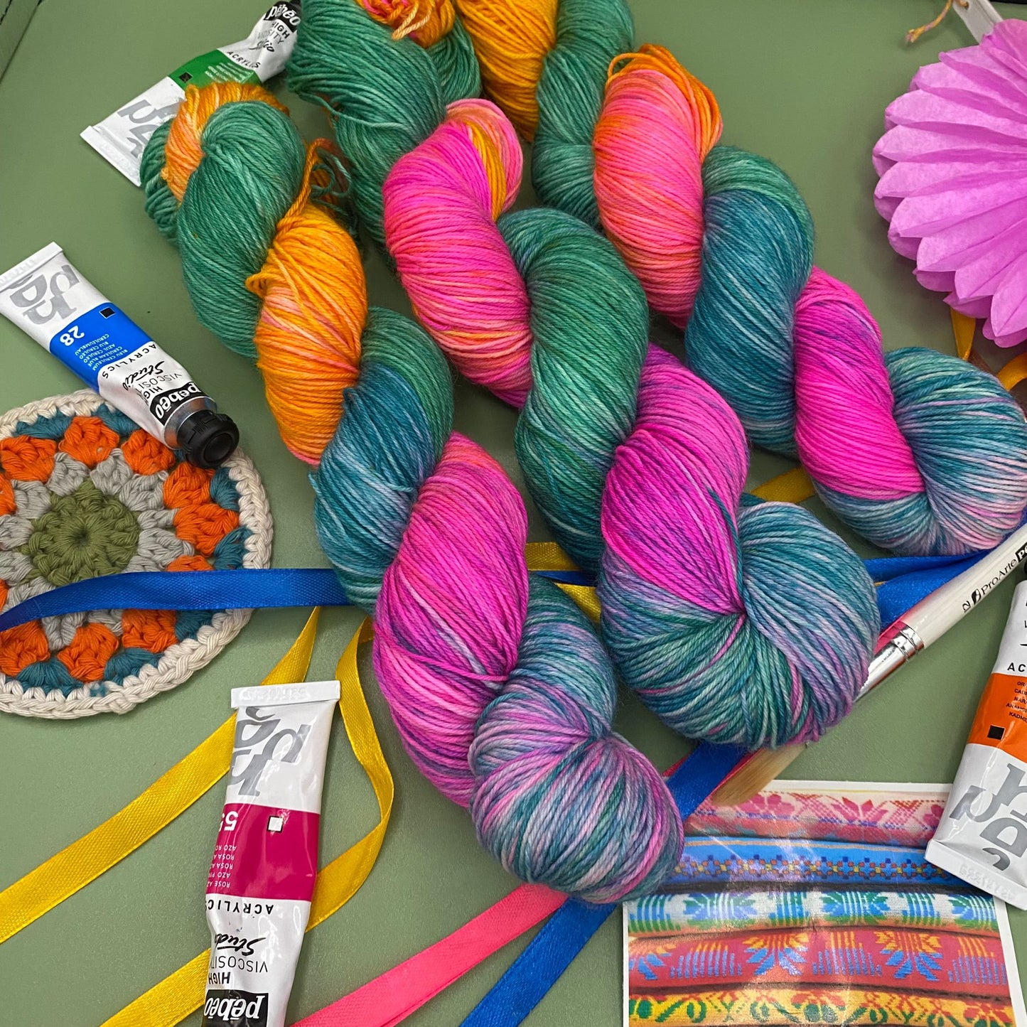 Frida Kahlo's Otomi - Superwash Sock 4 Ply