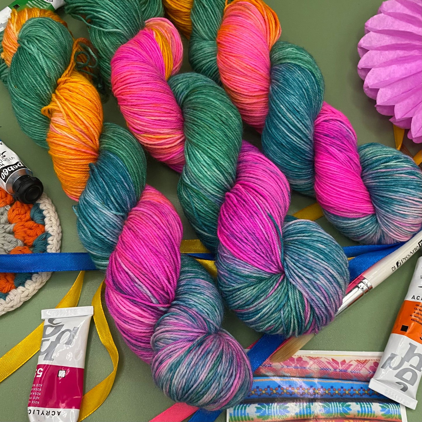Frida Kahlo's Otomi - Superwash Sock 4 Ply