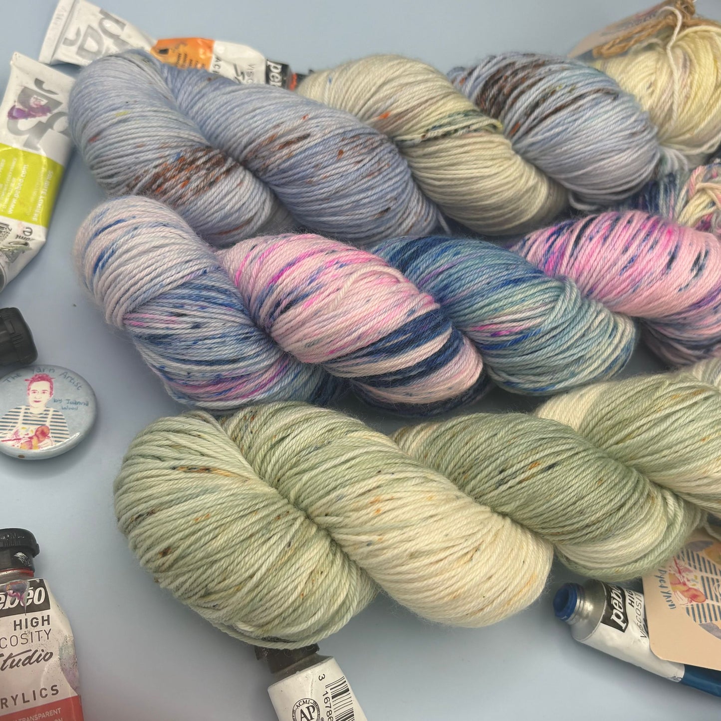Van Gogh Almond Blossom Collection - Superwash Merino DK and 4 Ply