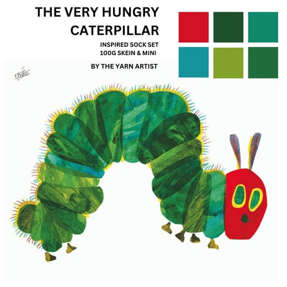 Hungry Caterpillar Sock Set - Merino DK or Sock 4 Ply
