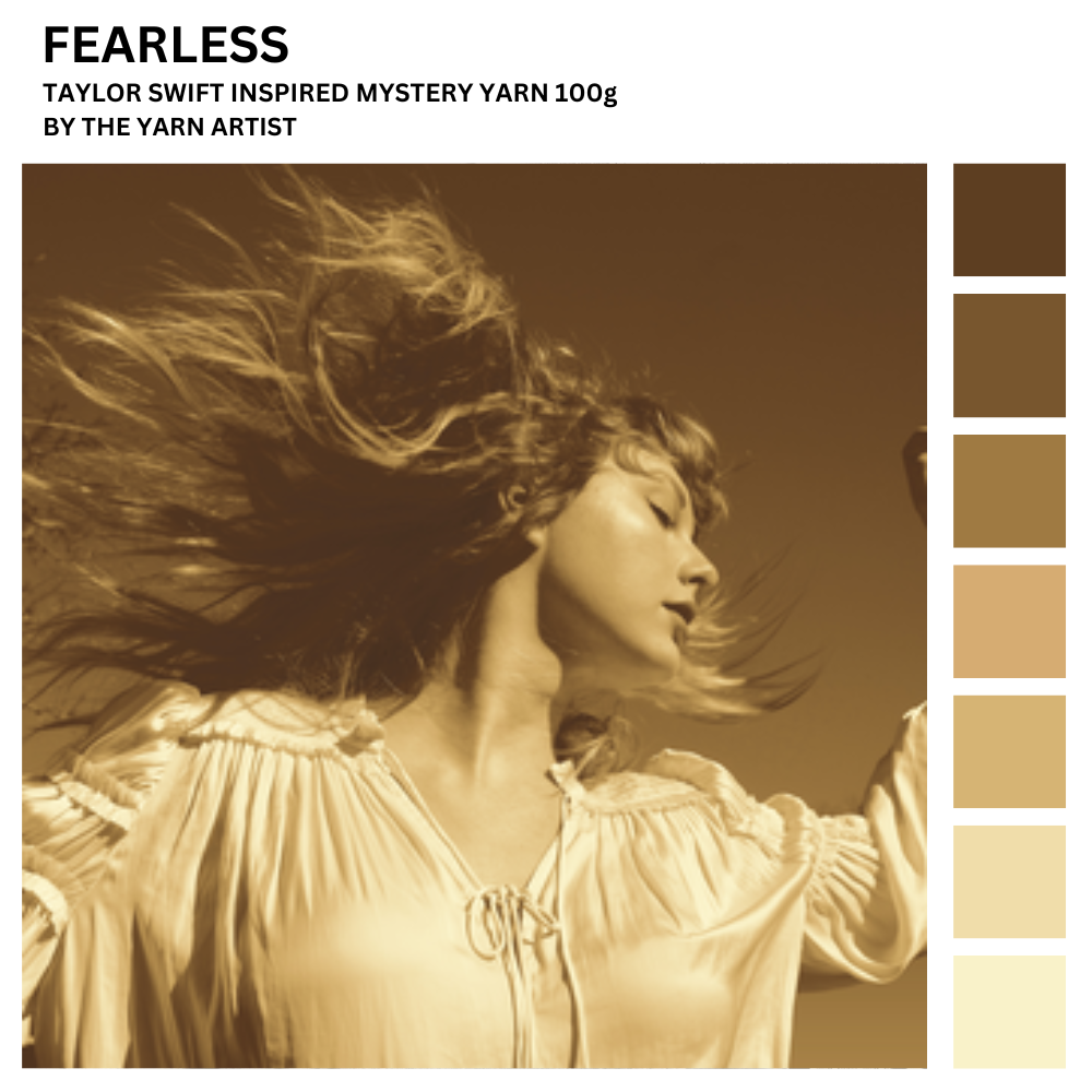 Taylor Swift Fearless Inspired Mystery Yarn Set - 5x20g Skeins + 100g - Various Bases