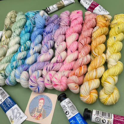 Frida's Flowers - 10 x 20g Mini Skein Set - Sock 4 Ply or Merino DK