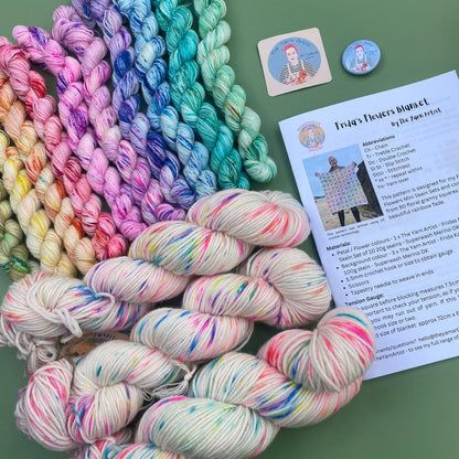 Frida's Flowers Crochet Blanket Kit - Yarn & Pattern