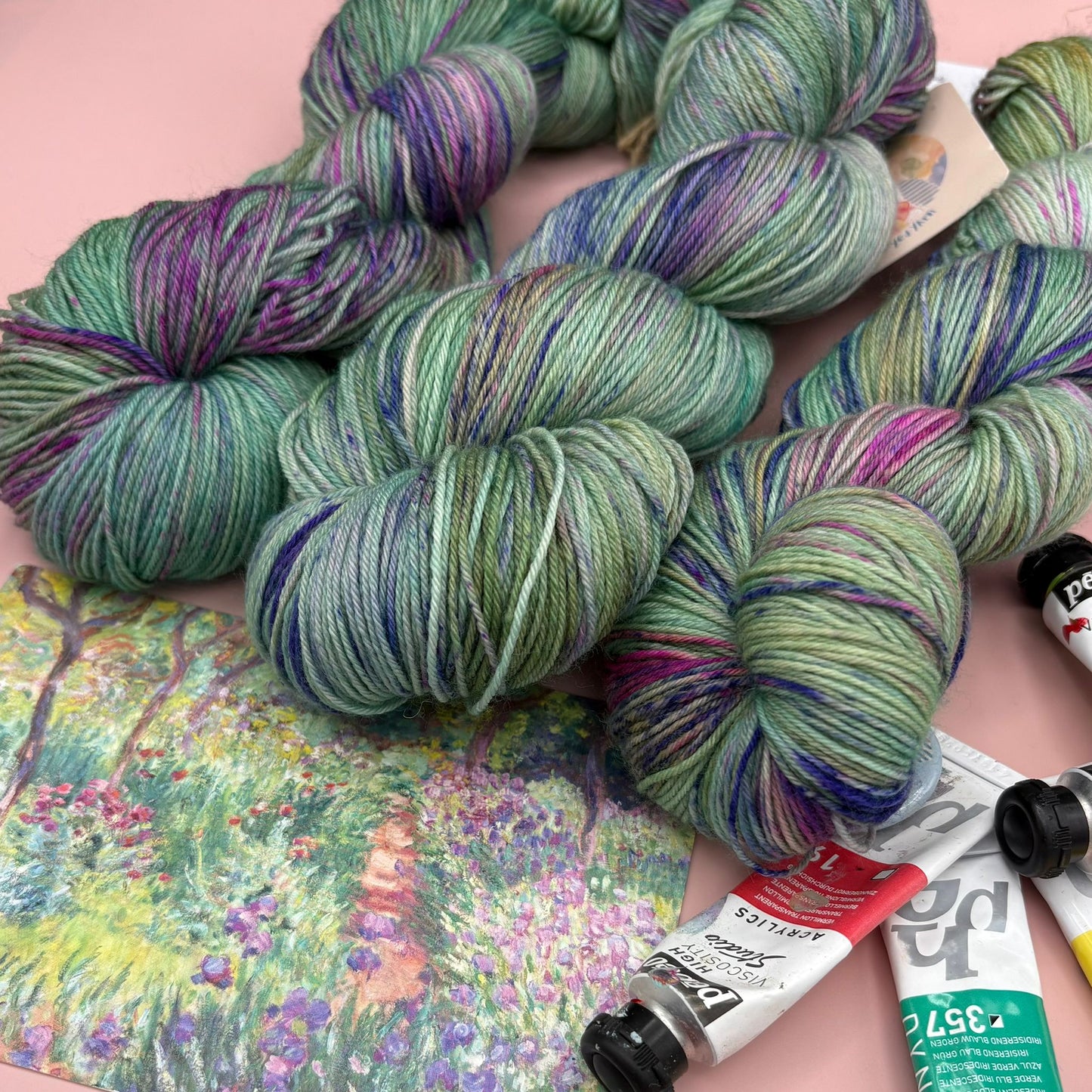 Monet Collection - 100g Skeins- Superwash Merino DK and 4 Ply - Ready to ship