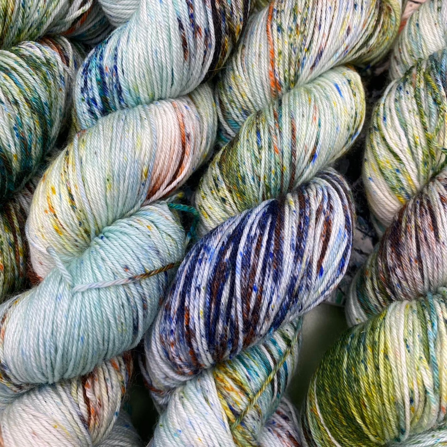 Jackson Pollock Cathedral - Superwash Sock 4 ply or Superwash Merino DK