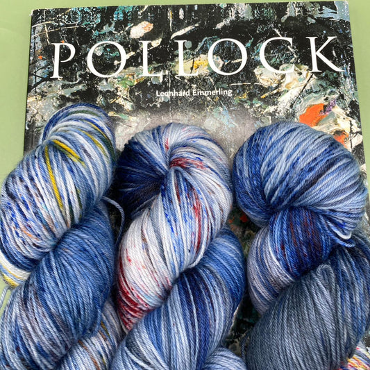 Jackson Pollock Comet - Superwash Sock 4 ply or Superwash Merino DK