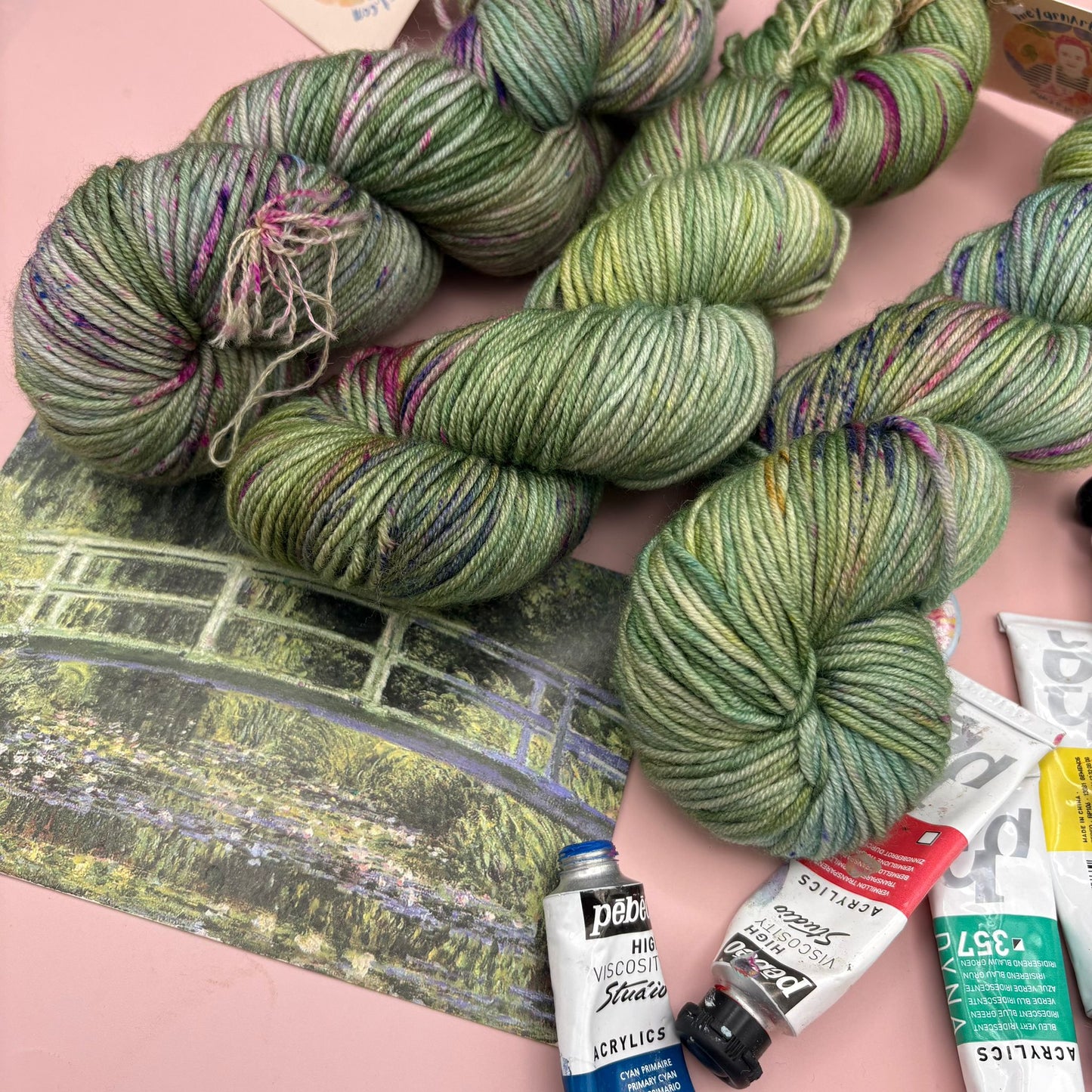 Monet Collection - 100g Skeins- Superwash Merino DK and 4 Ply - Ready to ship