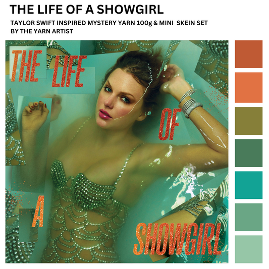 Taylor Swift The Life of a Showgirl Inspired Mystery Yarn Set - 5x20g Skeins + 100g - Various Bases