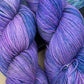 Monet Purple Water Lilies - Superwash Sock 4 Ply or Superwash Merino DK
