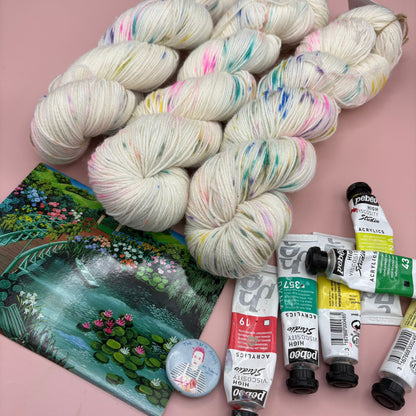 Monet Collection - 100g Skeins- Superwash Merino DK and 4 Ply - Ready to ship