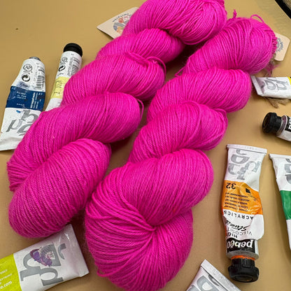 A Rainbow of Solids - Superwash Merino DK and 4 Ply