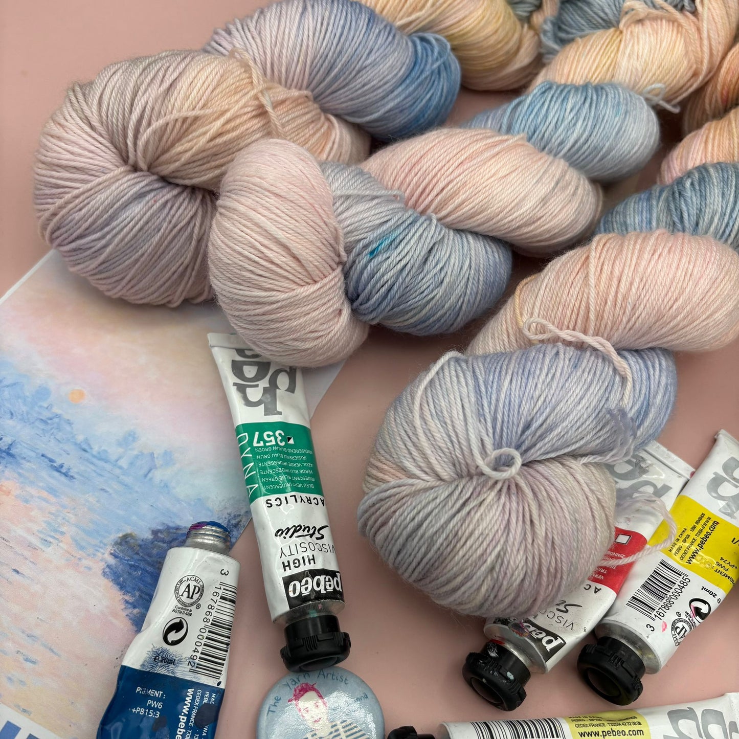 Monet Collection - 100g Skeins- Superwash Merino DK and 4 Ply - Ready to ship