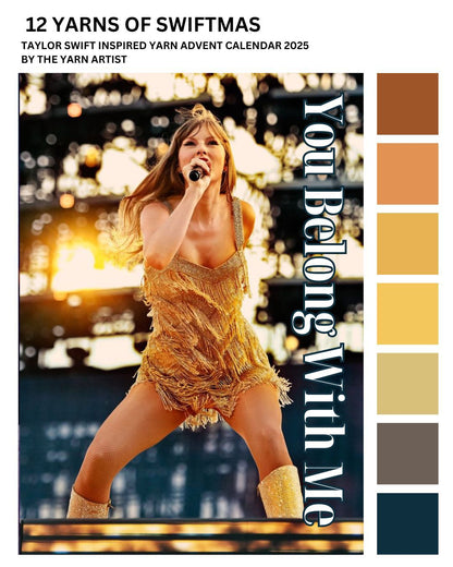 12 Days of Swiftmas Taylor Swift Art Yarn Advent Calendar 2025 - 12 Days plus extras - Superwash Sock 4 Ply, Merino DK, Sparkle 4 Ply