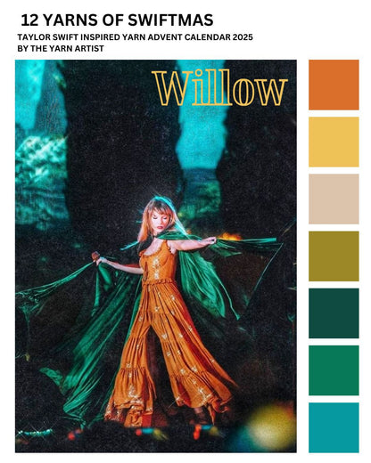 12 Days of Swiftmas Taylor Swift Art Yarn Advent Calendar 2025 - 12 Days plus extras - Superwash Sock 4 Ply, Merino DK, Sparkle 4 Ply