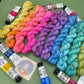 Frida Kahlo's Vivid Flowers Mini Skeins - 10 x 20g Mini Skeins - Sock 4 Ply or Merino DK