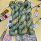 Monet's Waterlillies Japanese Bridge - Superwash Sock 4 Ply + Sock DK